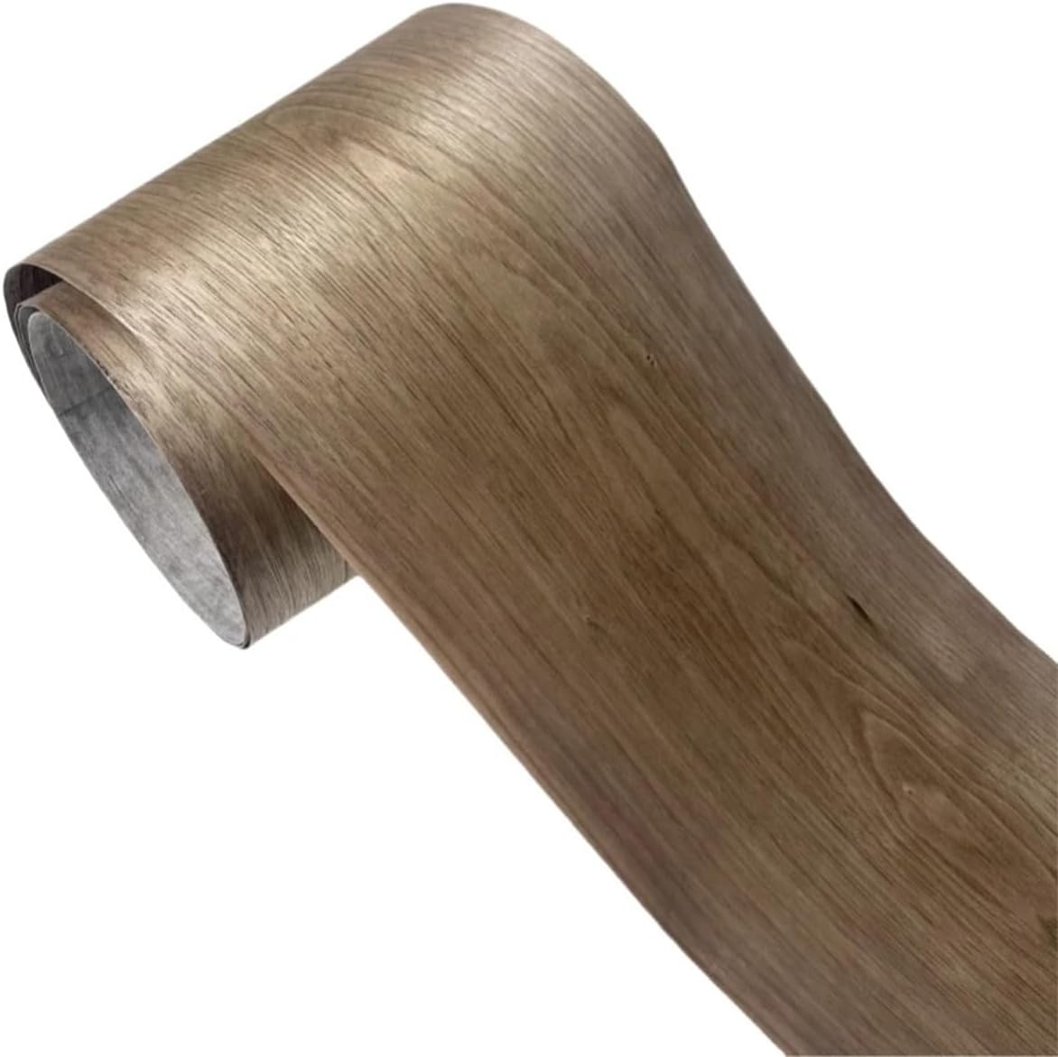 Queenbox 13x98.4in 3pcs Non Glued Walnut Wood Veneer, 0.25mm Thin Non-Woven Back Edge Banding Sheet for DIY Home Furniture Renovation