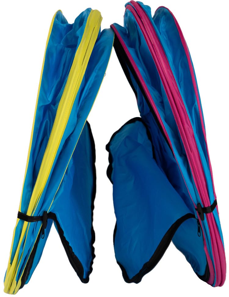 Callieway Hoopers Agility Barrel – Tonne/Fass für Hundetraining (Doppelpack, Blau) | Leicht, stabil & beschwerbar | Inkl. Transporttasche | Agility Parcours für Hunde | Blau