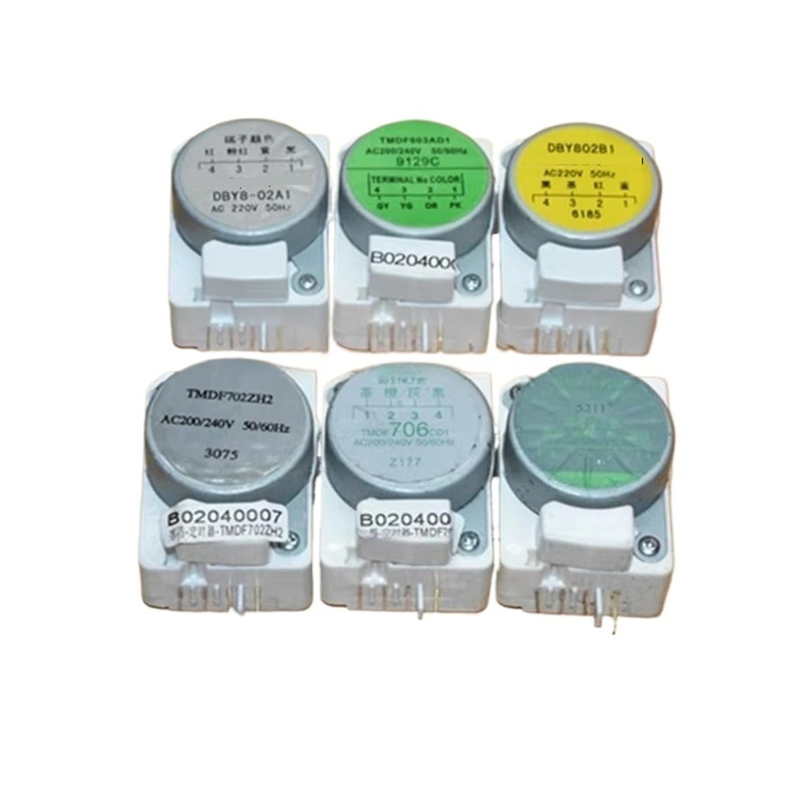 Refrigerator Defrost Timer 1pcs,Compatible For Rongsheng,Compatible For Mitsubishi, Refrigerator Aerospa Defrost Frost Timer.(DBYB802B1)