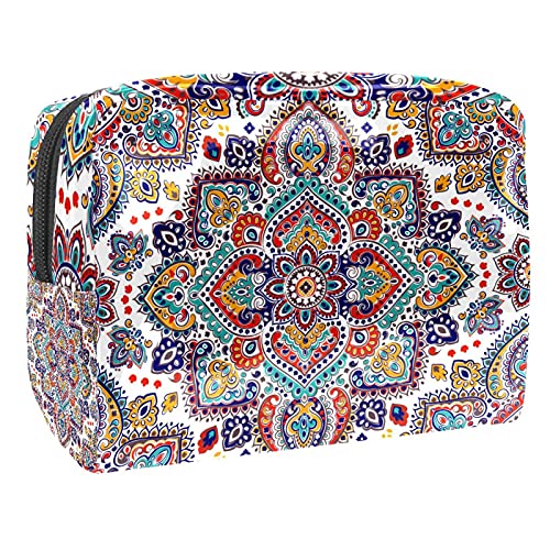 Sac de maquillage imperméable femme trousse de toilette voyage feuilles roses tropicales vanity