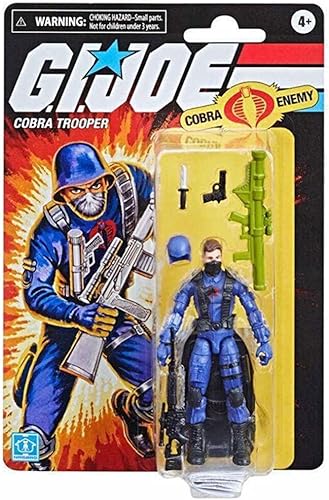 G.I. Joe Retro Cobra Trooper (Cobra Enemy) - Figura de acción exclusiva de 3.75 pulgadas