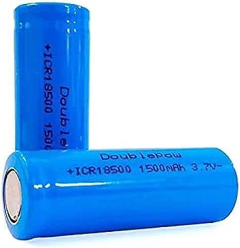 2 unidades 18500 1500mAh 3.7 1500mAh 18500 baterías recargables de iones de litio