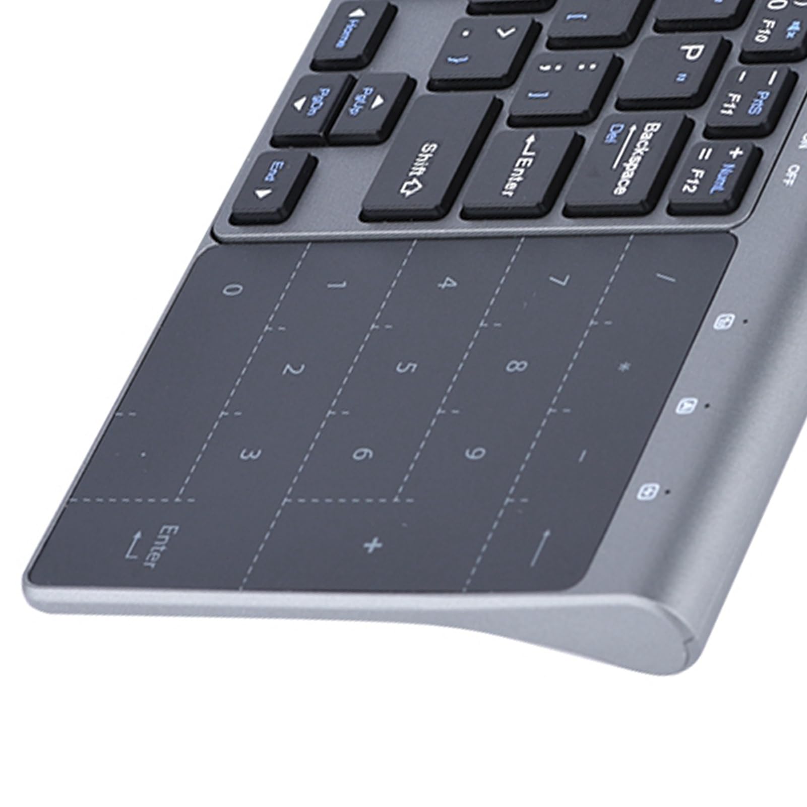 Teclado inalámbrico de 2.4GHz, Teclado inalámbrico portátil con Almohadilla táctil Sensible Compatible con/Android/iOS