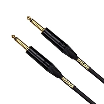 Mogami Gold Instrument 18 Electric Guitar Instrument Cable 1/4 Inch TS to TS Electric Guitar Cable 18ft, Guitar Amp Cord, Instrument Cable,Straight Connectors, OFC Core, Anti-Noise Pro Audio Quality