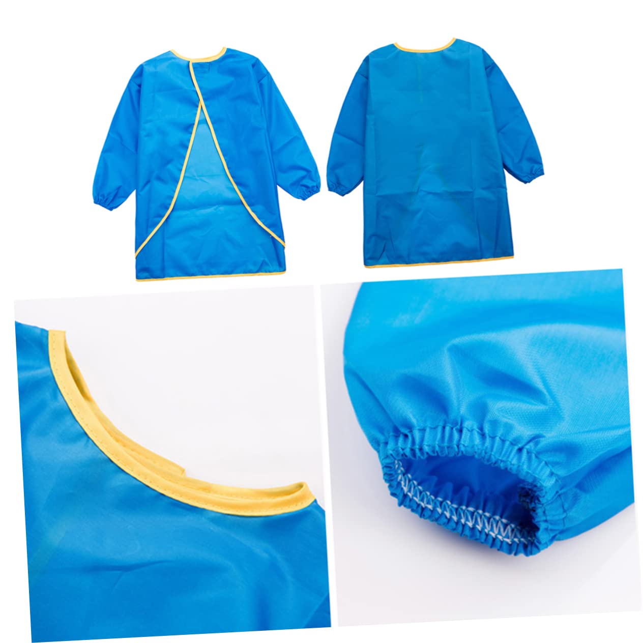 WOONEKY 3 Pz grembiule da pittura impermeabile camice artistico per bambini grembiule da pittura per bambini grembiuli per camice da a d'arte per Orange