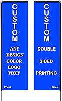 Vista 1 de Banderas de plumas personalizadas, bandera de plumas de doble cara personalizada para publicidad exterior de negocios, personaliza tu propio diseño