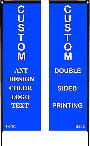 Banderas de plumas personalizadas, bandera de plumas de doble cara personalizada para publicidad exterior de negocios, personaliza tu propio diseño