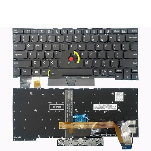 Laptop US/RU/Russian Keyboard for Lenovo for ThinkPad X13 for Yoga GEN1/X390 with backlight �������i(US With Backligh)