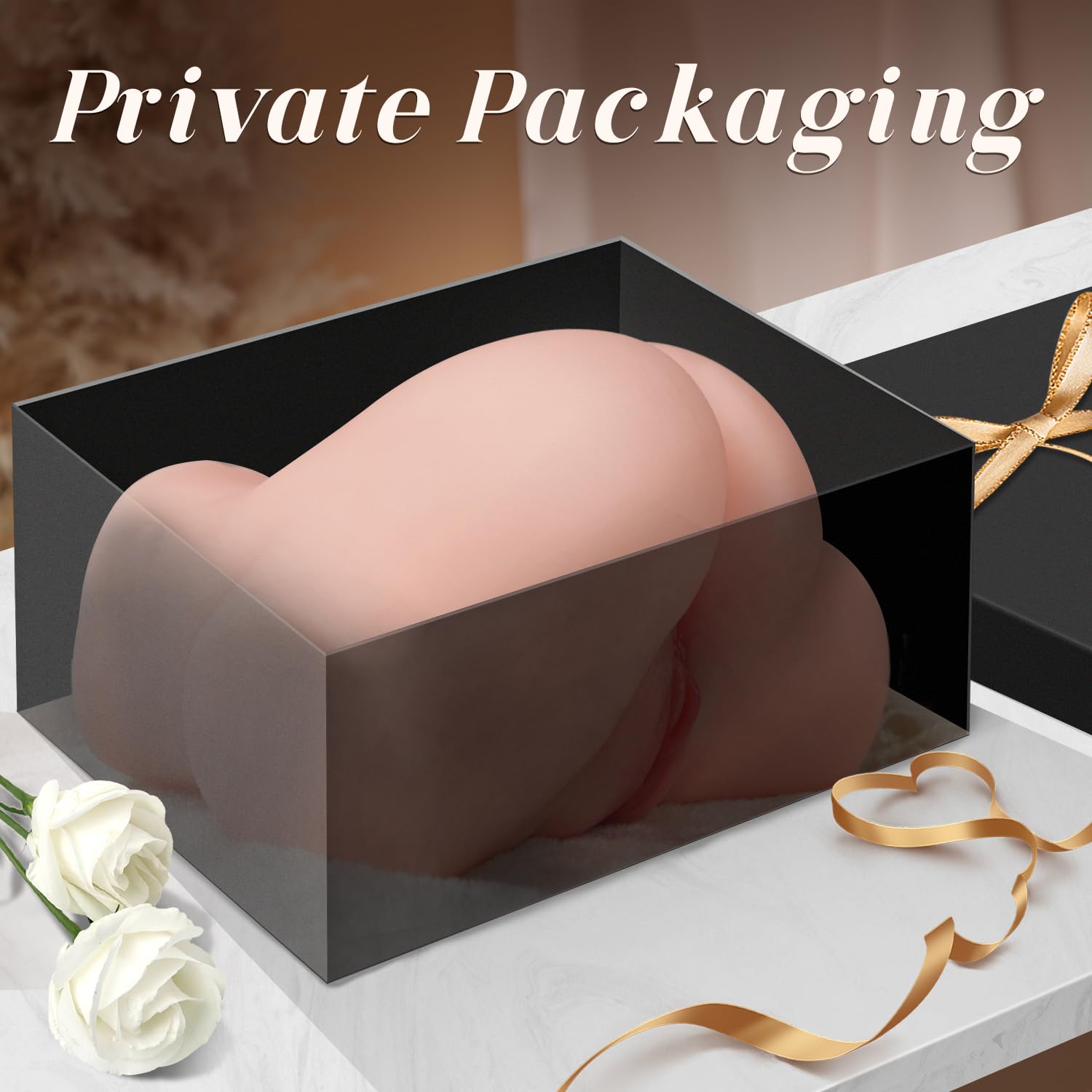 BIG SHOCKED Sex Doll Pocket Pussy for Men - Men's Sex Toys Male Masturbators Realistic Adult Toys Sex Dolls Stroker 3D Lifelike Soft Butt with Vagina Anal Sex Pleasure Skin Color Adult Toy