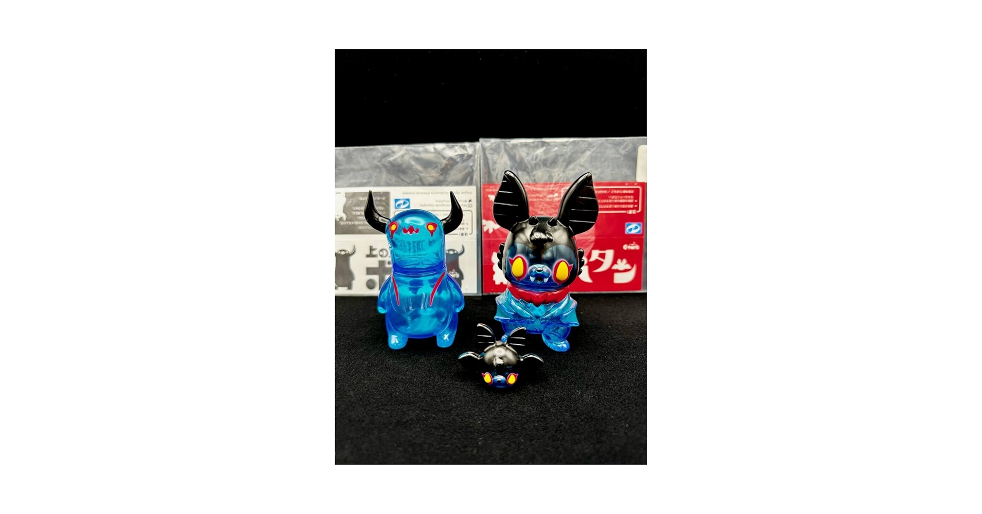 ちしまこうのすけ 蝙蝠怪獣 パタパタン デビルマン ソフビ ちしまこうのすけ 蝙蝠怪獣パタパタン&コパタン 3種 ソフビ