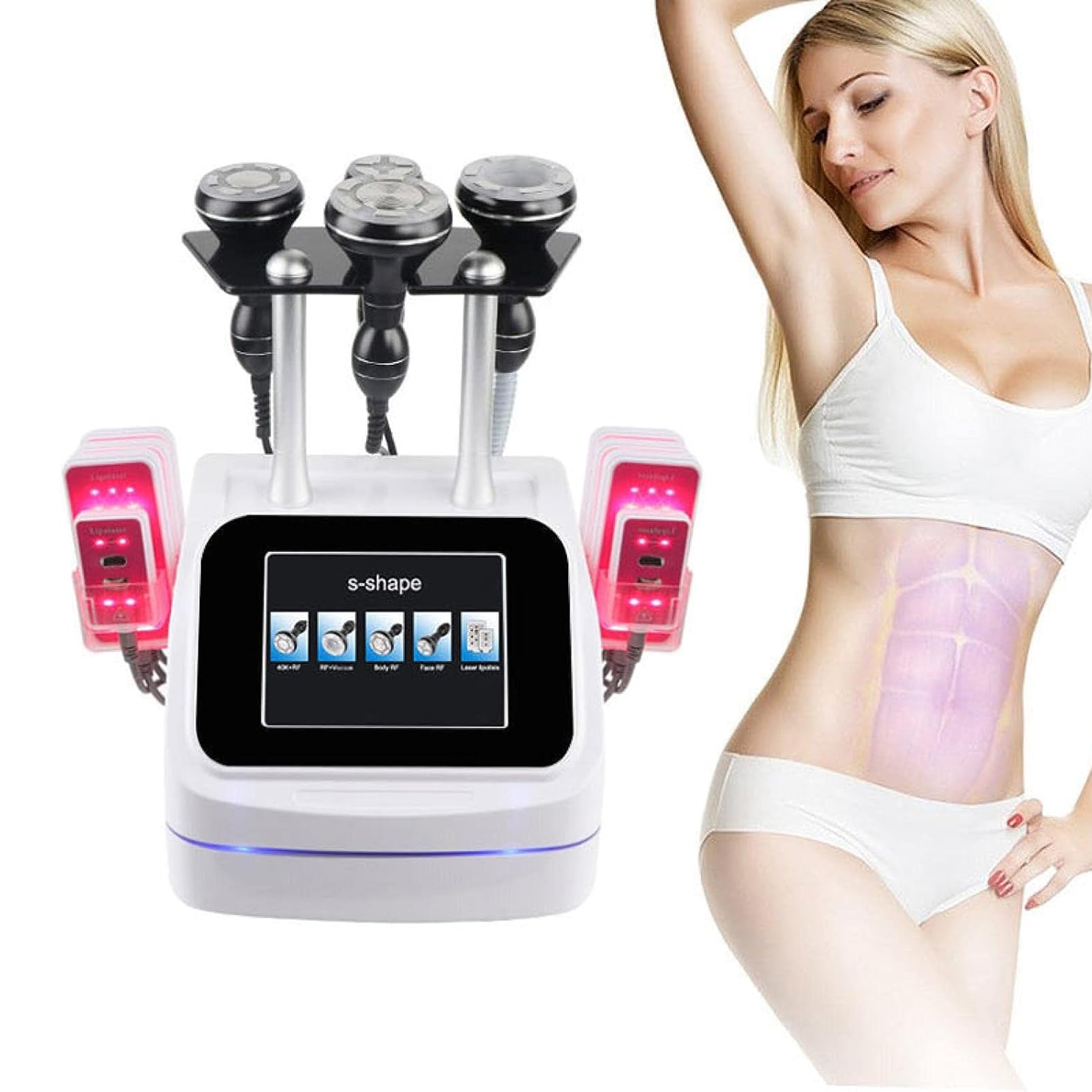 HSRG Body Shaping Machine, 5 In 1 S Shape 40k Cavitation Body 