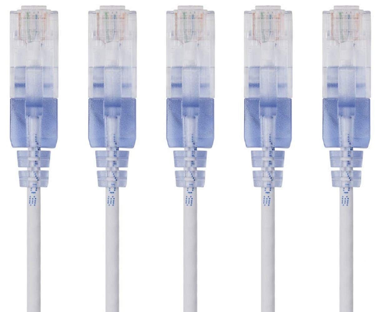Monoprice Cat6A Ethernet Patch Cable - 3 Feet - White, 3'