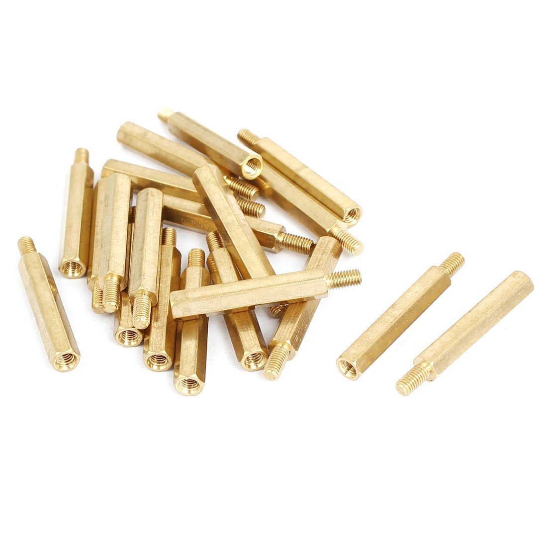 3NH® M3x26mm+6mm Brass Threaded Hexagonal Male-Female Standoff Spacer 20pcs-image-15