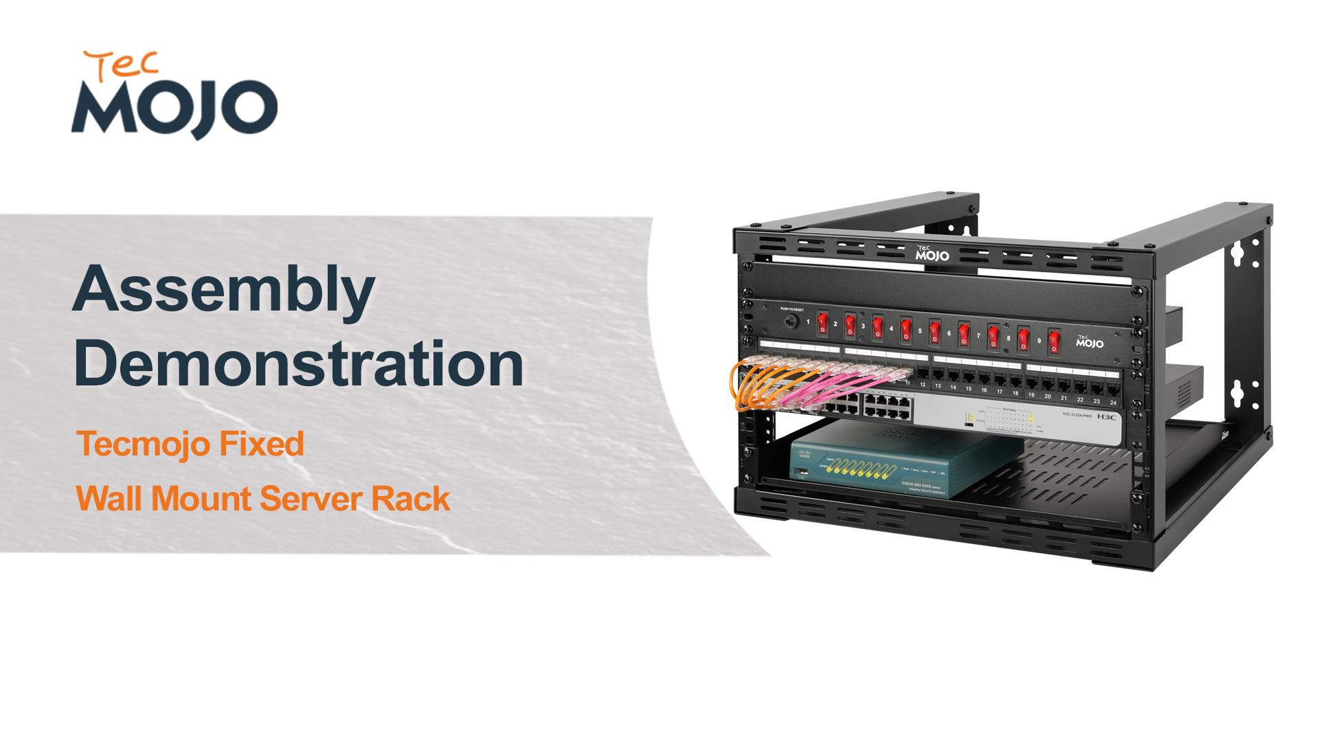 Amazon.com: Tecmojo 6U Fixed Wall Mount Network Rack 15.8