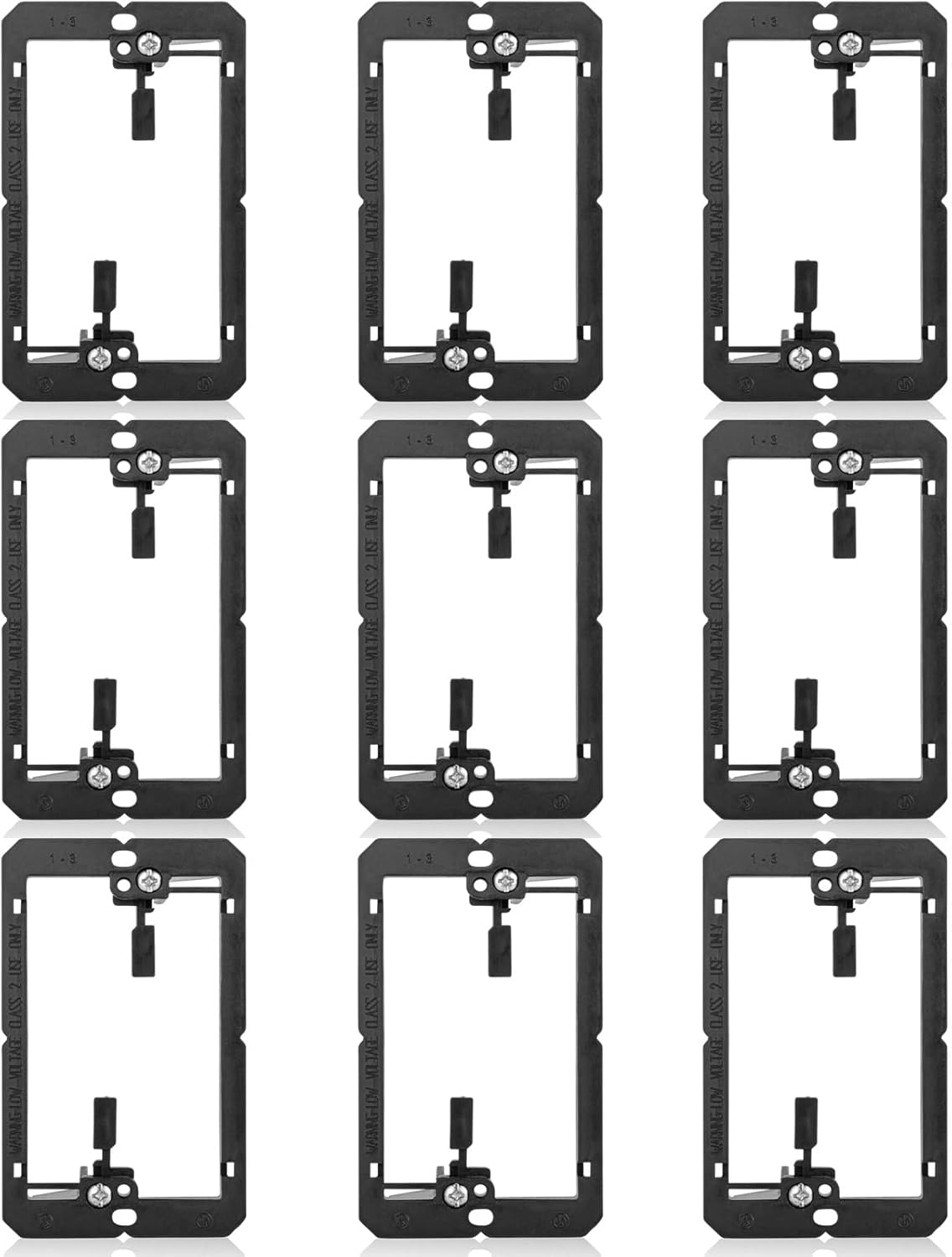 9 Pack Wallboard Mounting Bracket Low Voltage Wall Plate