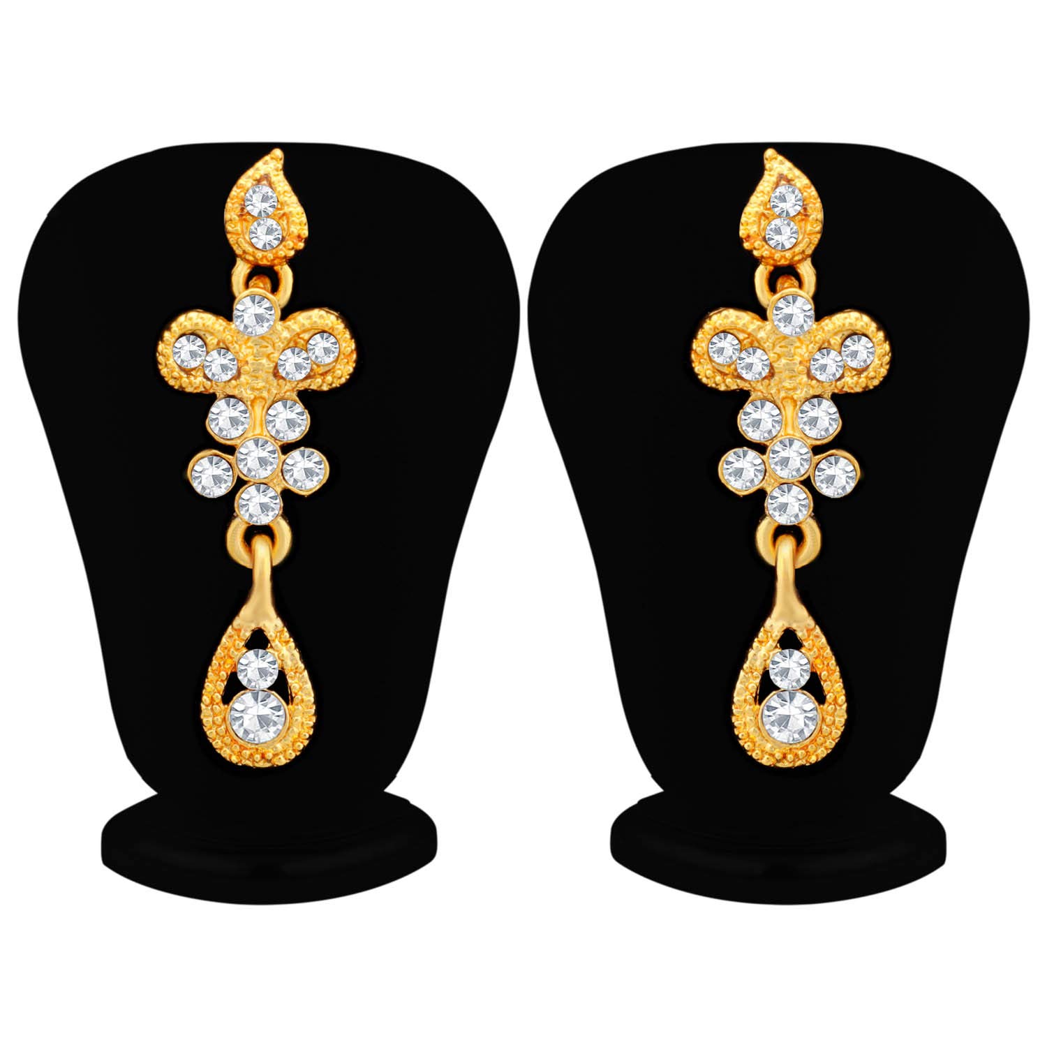 Charming Plated Wedding Jewellery Austrian Diamond Necklace Set