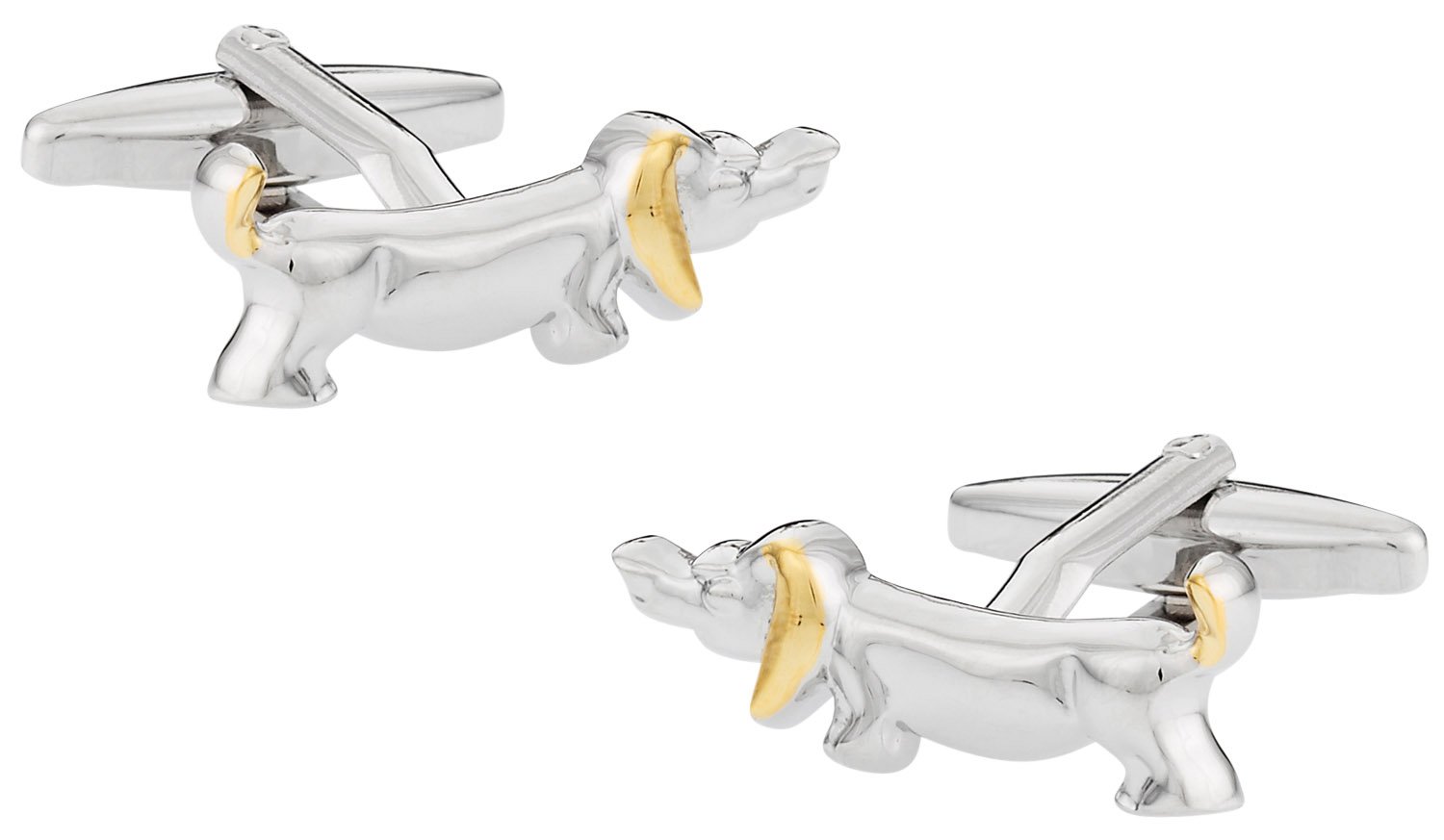 Cuff-DaddyDachshund Weiner Dog Cufflinks with Presentation Box