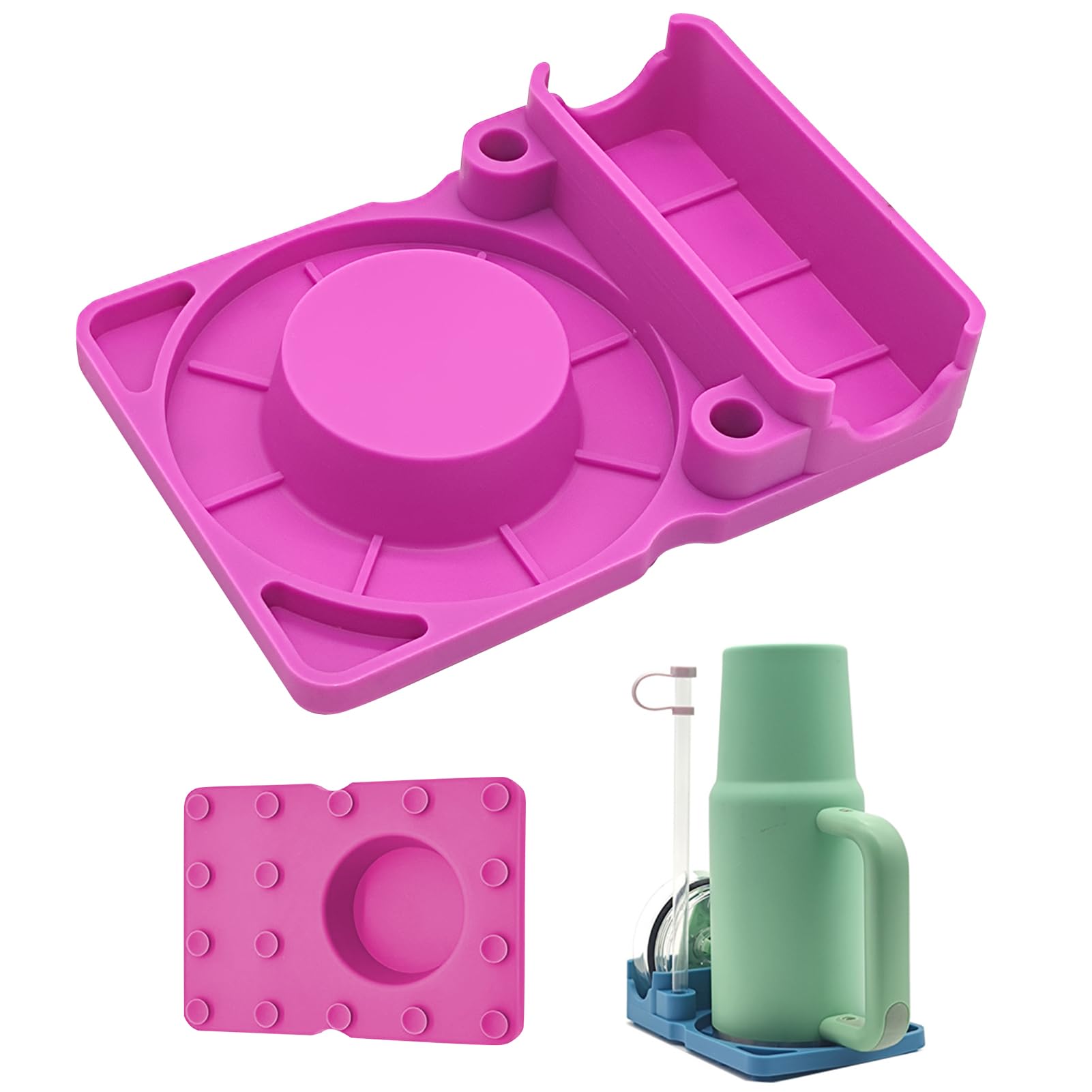BBASILIYSD Water Droogrek, Siliconen Droger Rack, Sneller voor stanley Cup Bot Aanrecht Accessoires Stand Afdruiprek