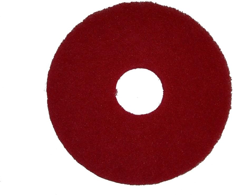 Commercial 437055 Polish Orbiter Pad, 12" Diameter, For ORB550MC Orbiter Floor Machine, Red