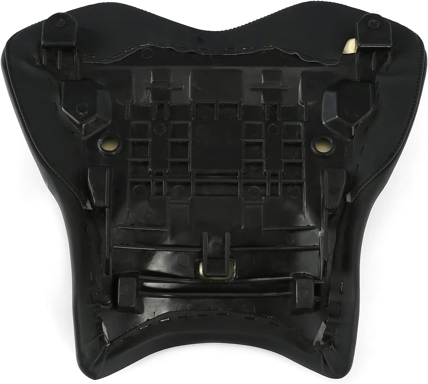 Front Rider Seat Cushion Compatible with Yamaha YZF R1 2015-2024, R1M 2015-2024, R1S 2016-2018 - Black Synthetic Leather Motorcycle Driver Pad Replacement​