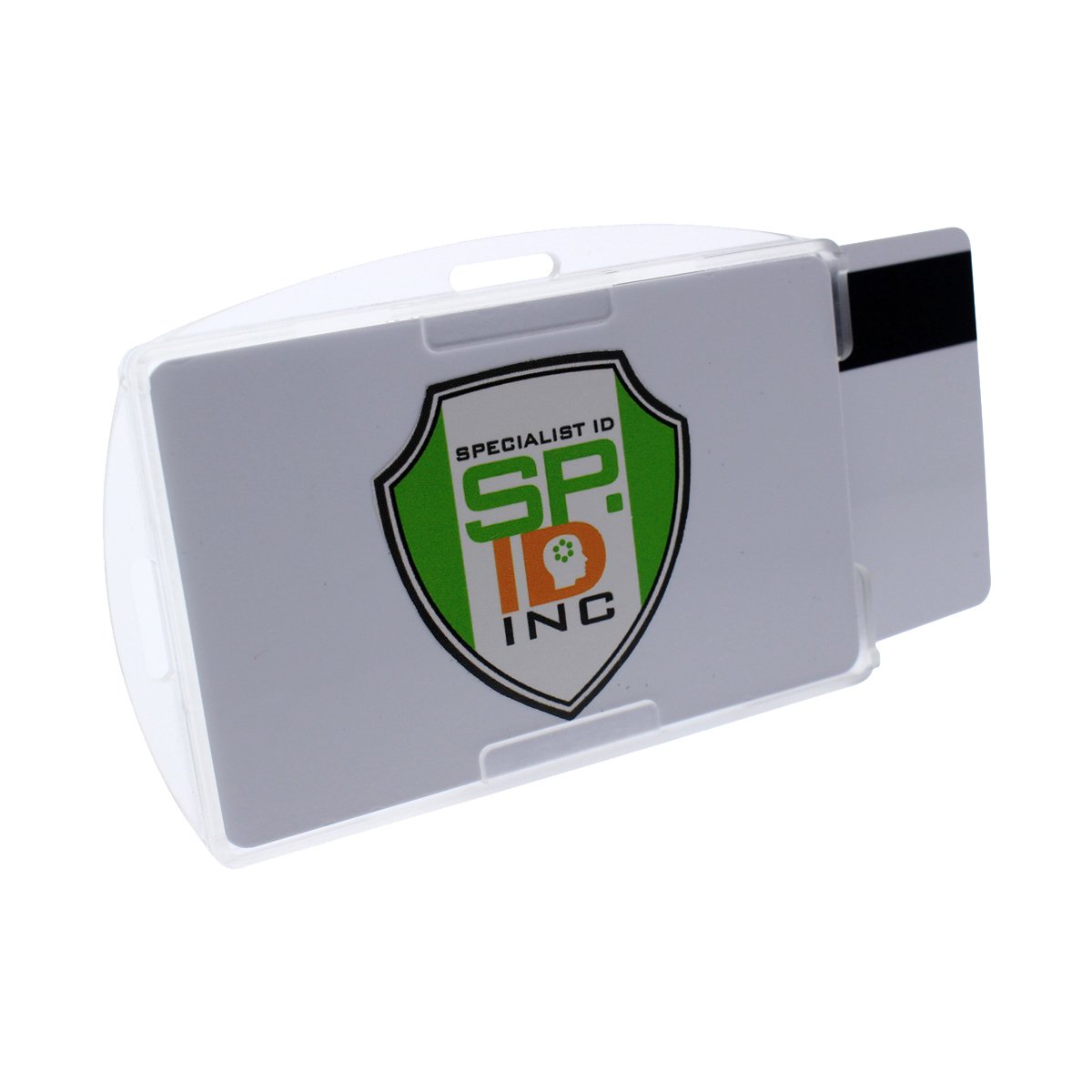 Premium Ausweishalter 5er-Pack – Offenes Gesicht 2 Kartenhalter von Specialist ID farblos