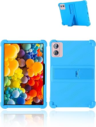 for Dghrti TAB20 2025 Android Gaming Tablet,10" 2.5K Ultra Clear Display Tablet Model Case,Soft Silicone Adjustable Stand Cover Lightweight Kids Friendly,SkyBlue.