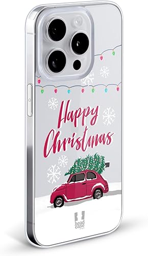 Miniatura 2 de Head Case Designs Red Car Merry Christmas Trees Soft Gel Case Military Grade Protection Compatible with Apple iPhone XiPhone Xs