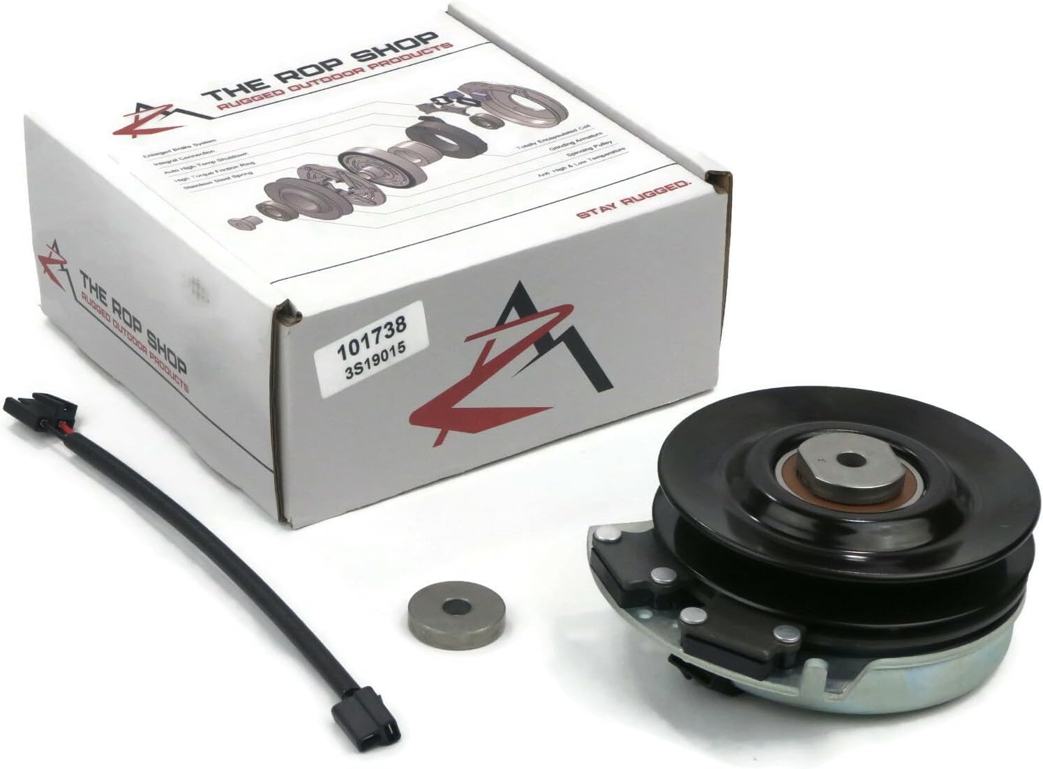 The ROP Shop Electric PTO Clutch for John Deere Ztrak 717A (SN:0-30000), 717E Yard Lawn Mower