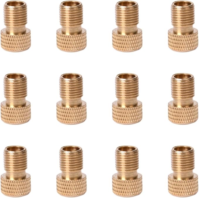 Adaptador de válvula para bicicleta 12 piezas miniatura 4