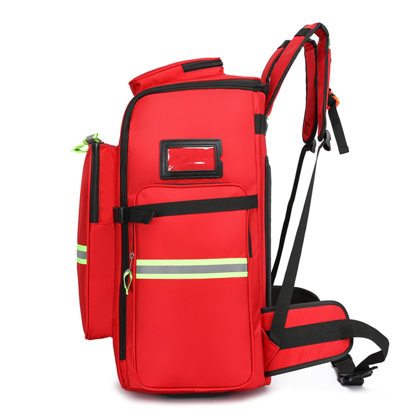 Tasche für Ersthelfer leer | Reflektierende Tasche mit Reißverschlusstaschen und -fächern, Schultergurt | Wasserdichter Outdoor-Camping-Langlebiger Erste-Hilfe-Rucksack mit großer Kapazität