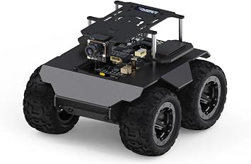 Waveshare RaspRover Open-Source 4WD AI Robot,Compatible with Raspberry Pi 5, Dual Controllers, Computer Vision, PI5-4GB NOT Included