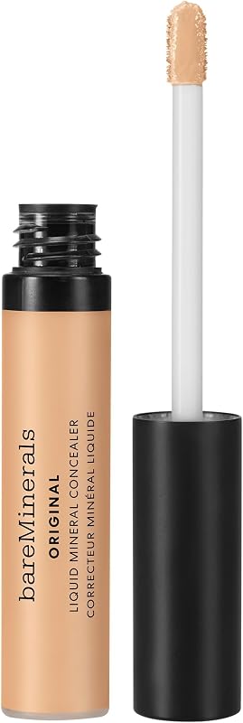 Corrector mineral líquido original - Corrector de color para rostro y debajo de los ojos - Ilumina las ojeras y el enrojecimiento