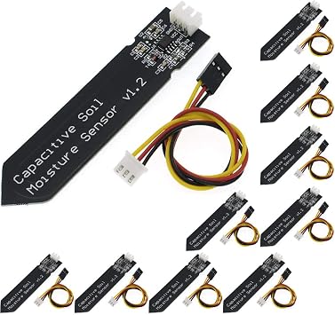 10pcs Capacitive Soil Moisture Sensor Corrosion Resistant for Arduino Moisture Detection Garden Watering DIY