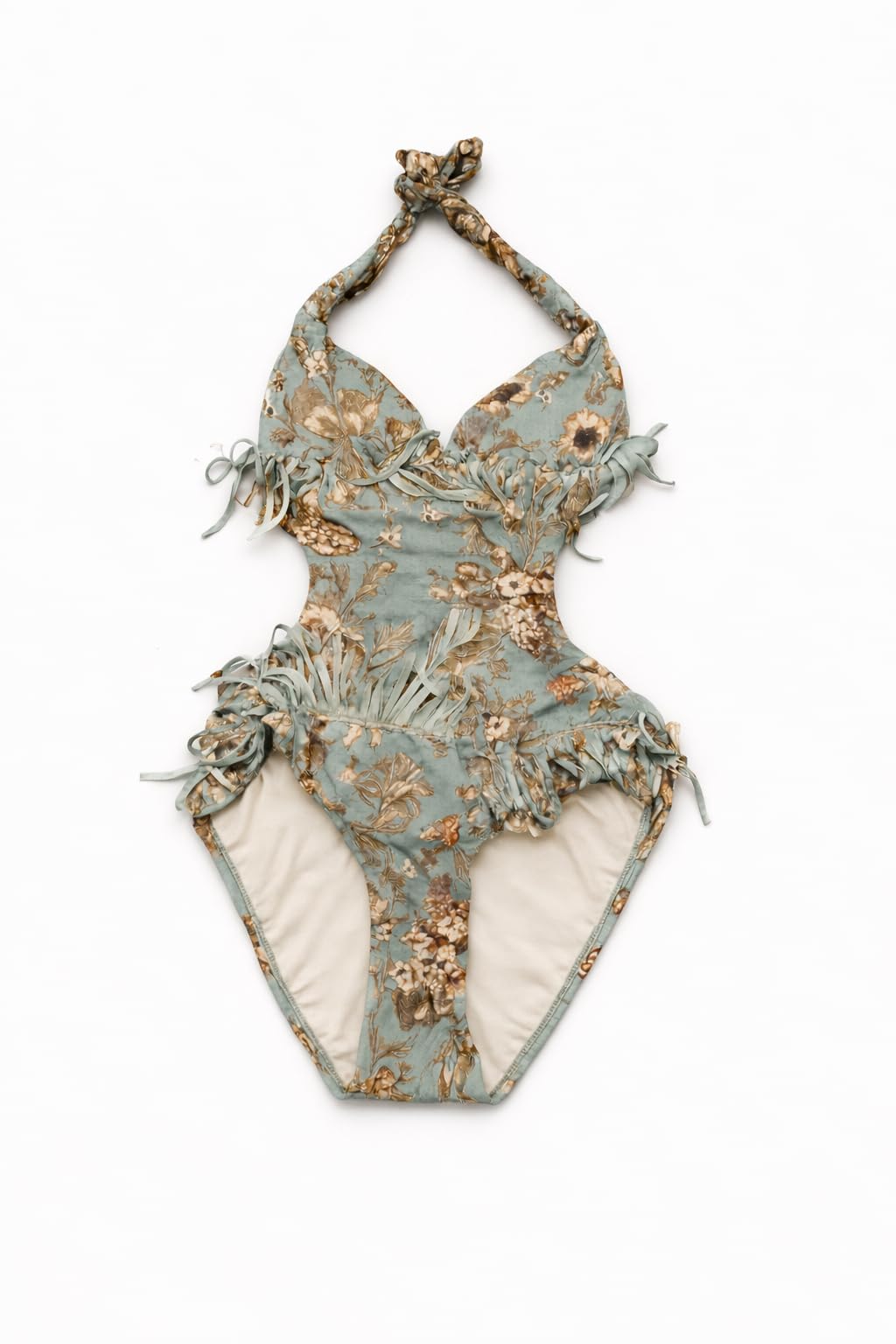 Vintage Tropic Knot-Front Monokini-image-10