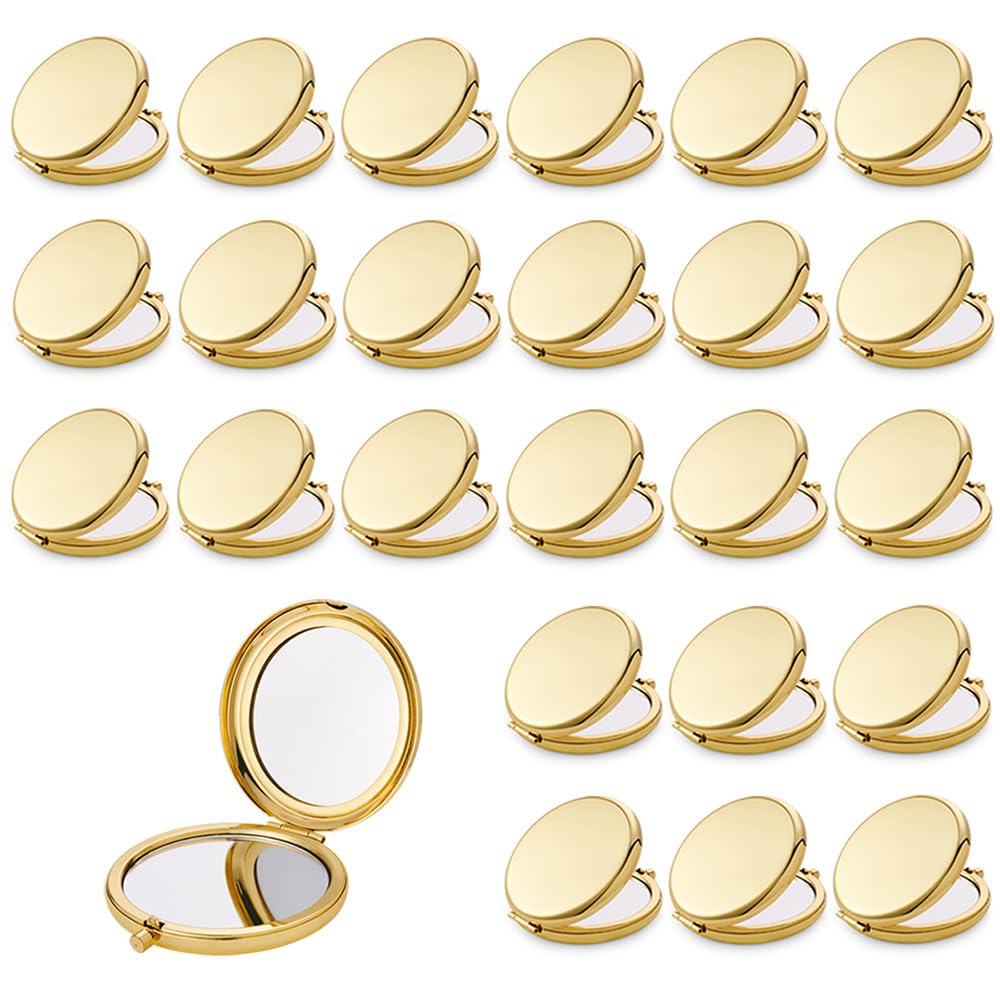 Compact Mirror Round Shell 24 Pack