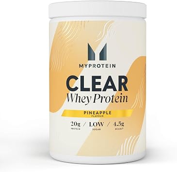 Myprotein Clear Whey Isolate Protein Powder - Pineapple - 500g - 20 Servings - Cool and Refreshing Whey Protein Shake Alternative - 20g Protein and 4g BCAA per Serving