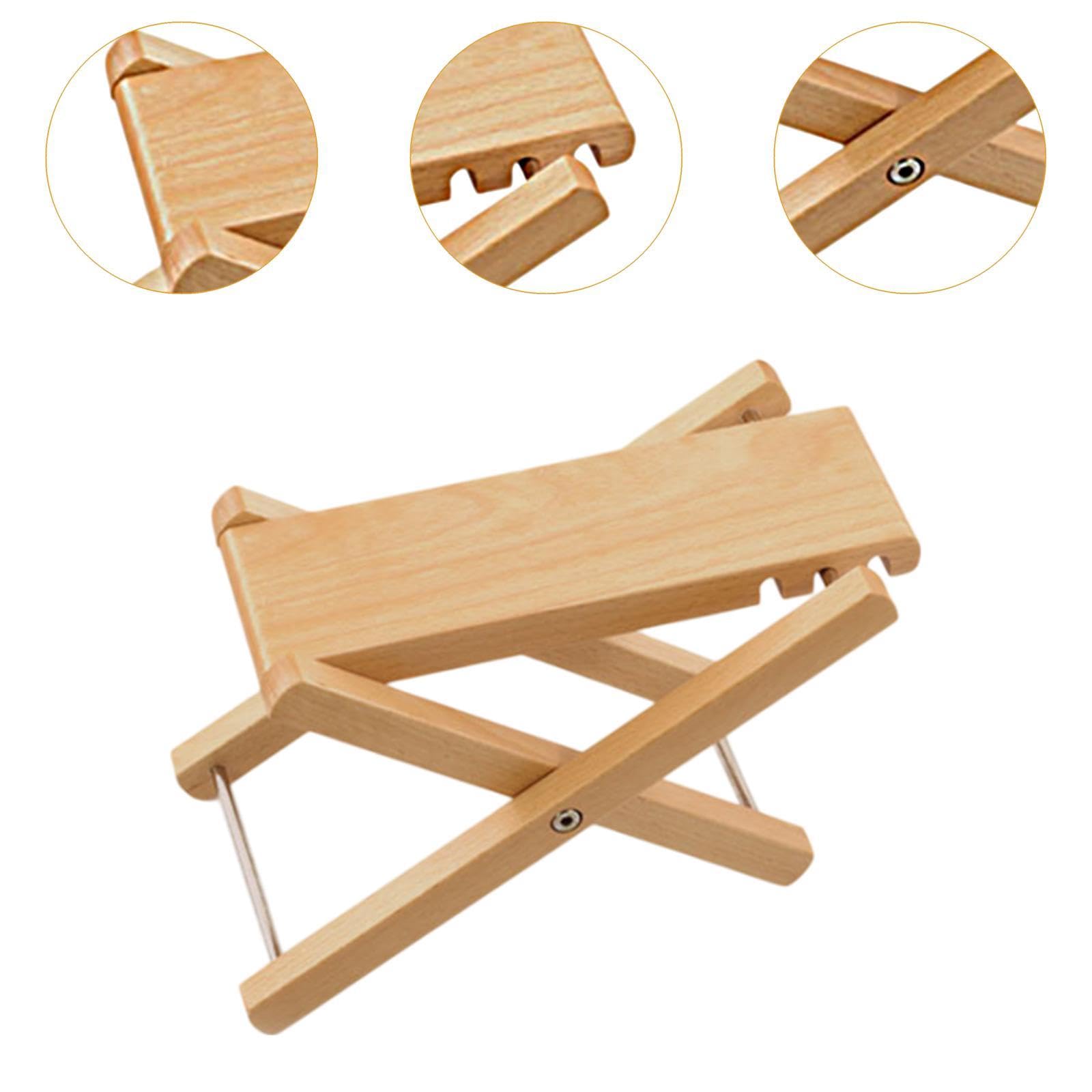 Poggiapiedi per Chitarra, Regolabile in Altezza in 3 Posizioni, Realizzato in Legno, Ideale per Chitarre Classiche.