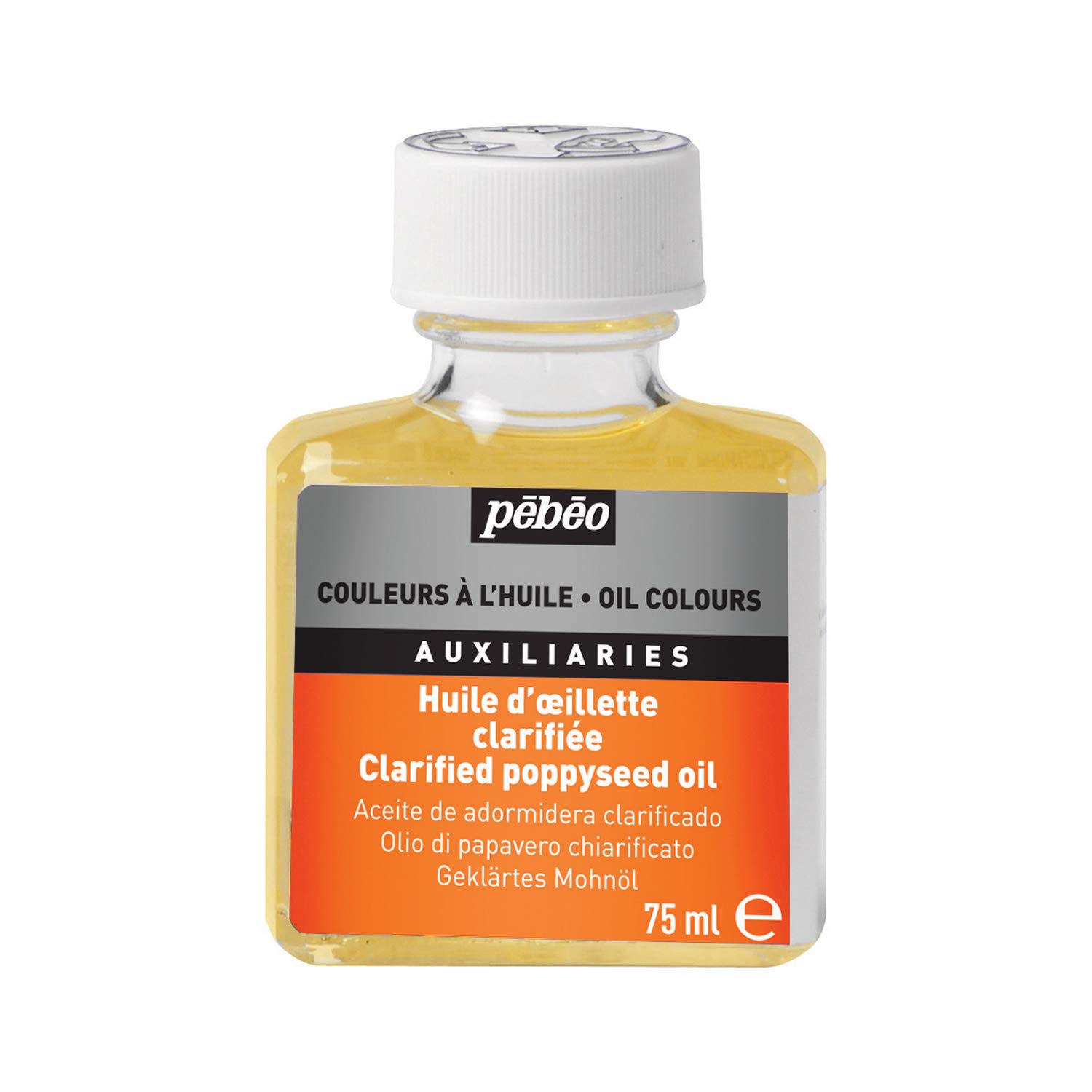 Pebeo75 ml Clarified Poppy Seed Oil, Transparent
