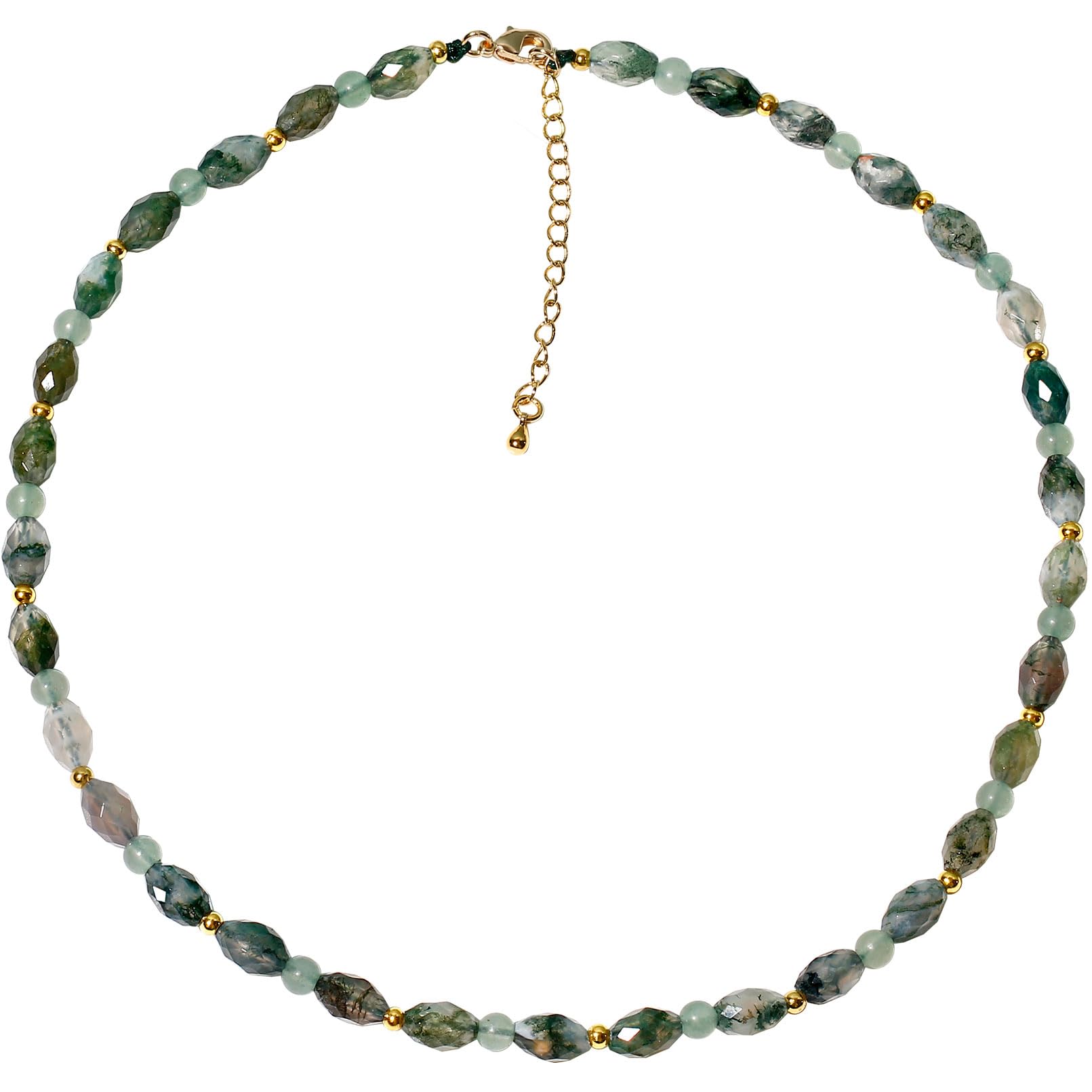 Collier ras du cou agate et aventurine, un havre de paix - 8
