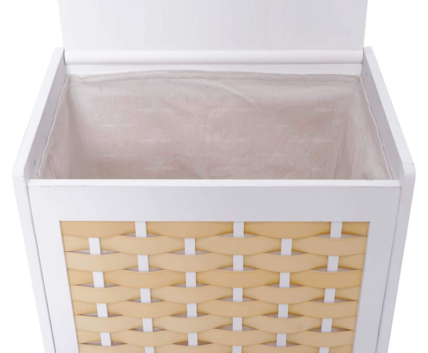 HWC-G37AM - Cesto para la ropa sucia (61 x 51 x 35 cm), color blanco