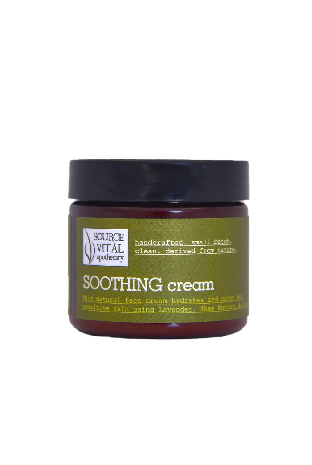 Source Vital Soothing Cream by Apothecary | Ultra Soothing Facial Cream For Dry and Sensitive Skin 2.0 oz. Jar