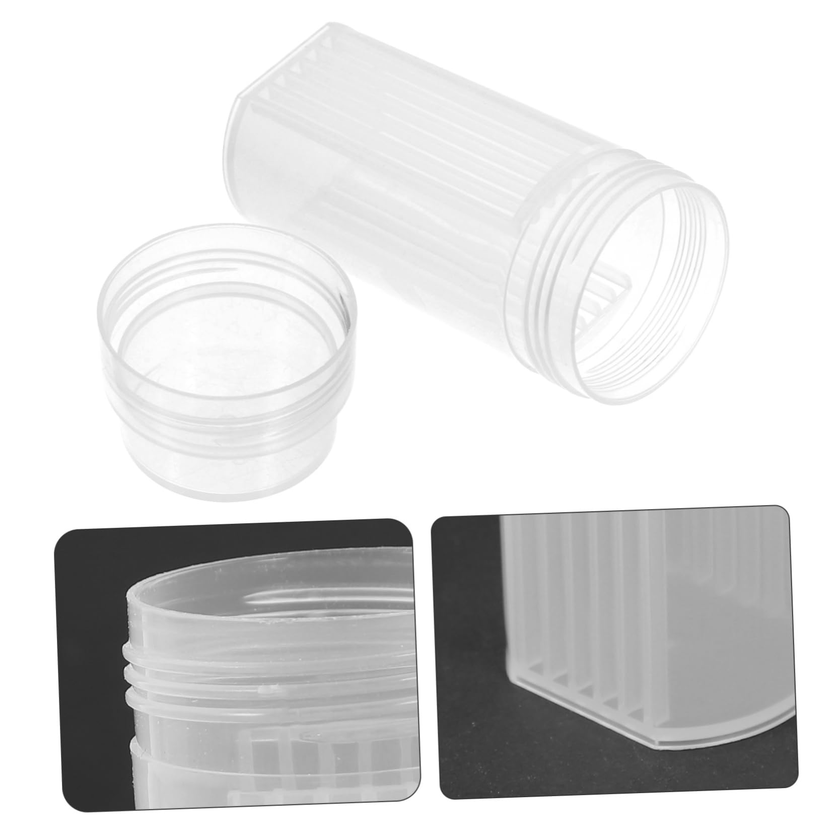 SOLUSTRE 3st Hochtransparente Färbewanne Coplin-färbegläser Kunststoff-fleckengläser Färbehalter Für Objektträger Aus Kunststoff Färbegefäß Für Laborobjektträger Plastik Vertikal Glas Weiß