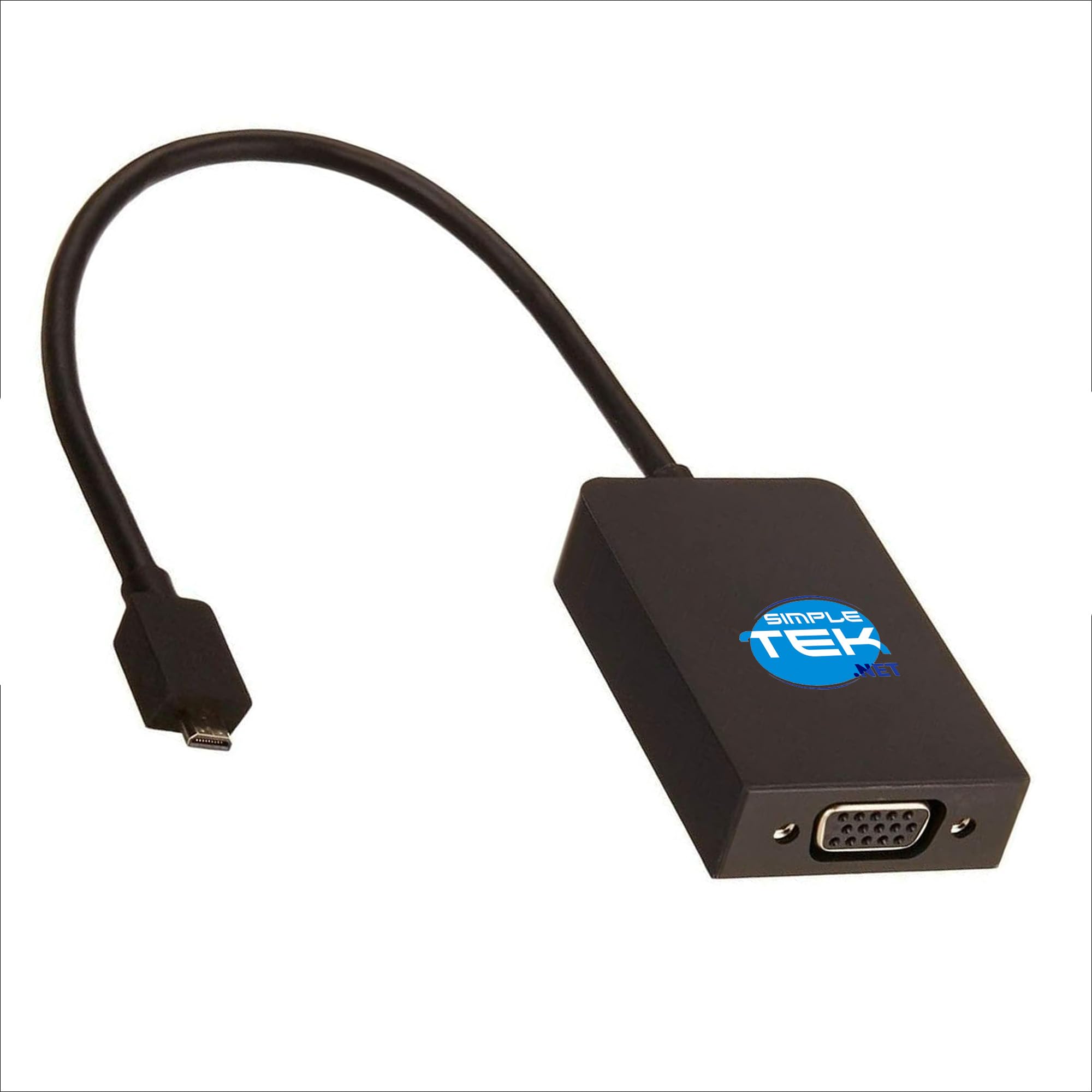 Adaptateur Mini DisplayPort vers VGA SIMPLETEK pour présentations professionnelles