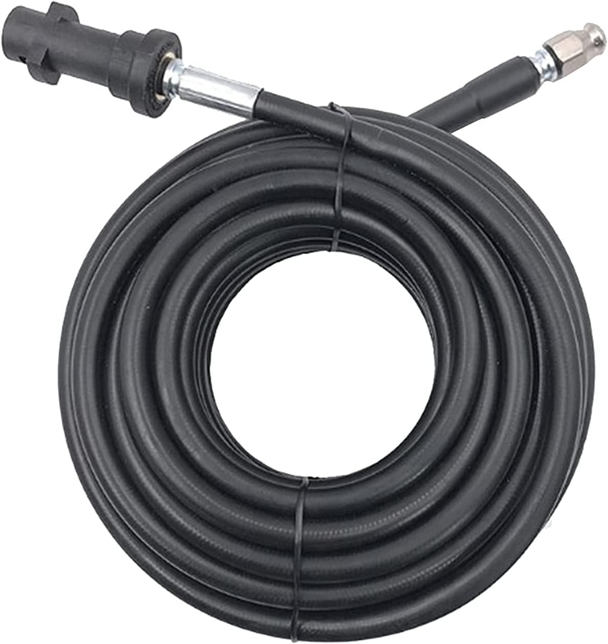 Generic Pipe Cleaner Hose, 20m, Black, Synthetic, Suitable for Karcher K2-K7 Pressure Washer, Drain Cleaner, 1 Pack