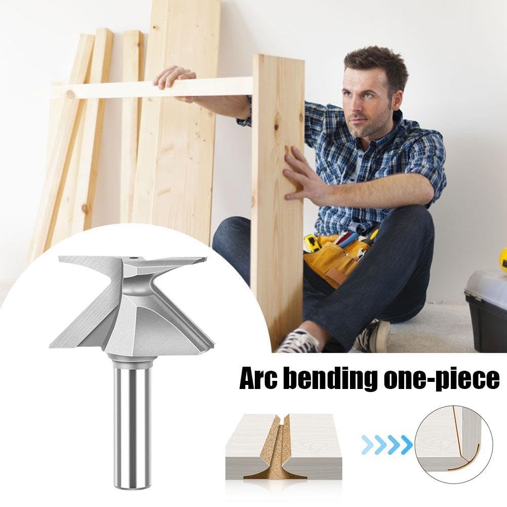 Ende 1/2 Zoll Schaft Bogen Biegen Integrierter Fräser Holzbearbeitung Bits Router R50 R30 R18 für N8P9 Fräsen