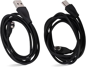 2pcs Magnetic Charging Cable for Shokz OpenSwim Pro S710, USB & USB-C to Magnetic Charger Cord Replacement for Bone Conduction Headphones