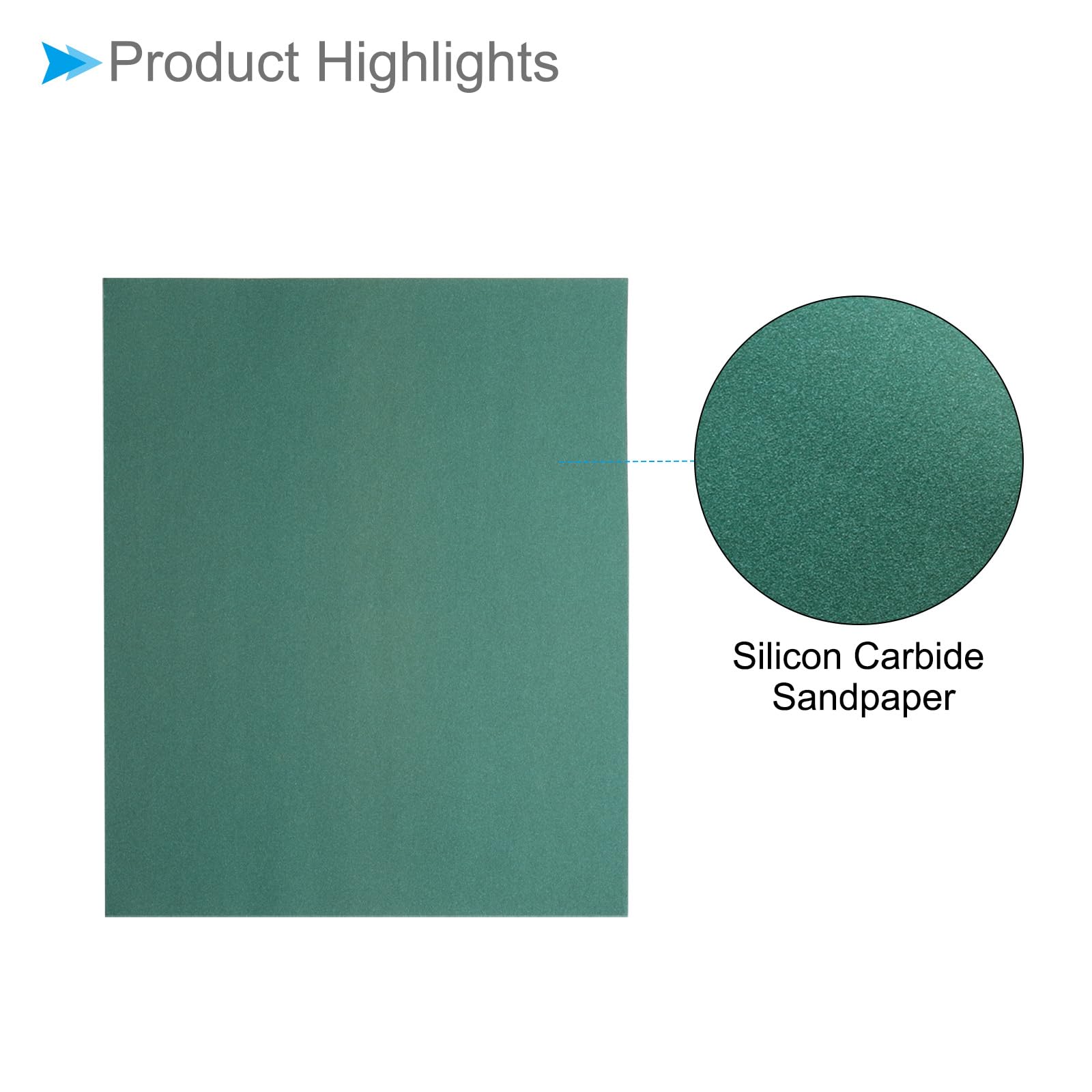 CoCud Silicon Carbide Sandpaper, 11" x 9" 320-Grits, Dry Wet Sand Paper Assortment - (Applications: for Wood Furniture Metal), 5 Pieces - Image 4