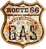 UV und Witterungsbeständig Finest-Folia Retro Vintage Aufkleber Sticker Old School Ace Kult Rockabilly (#11 Route 66)