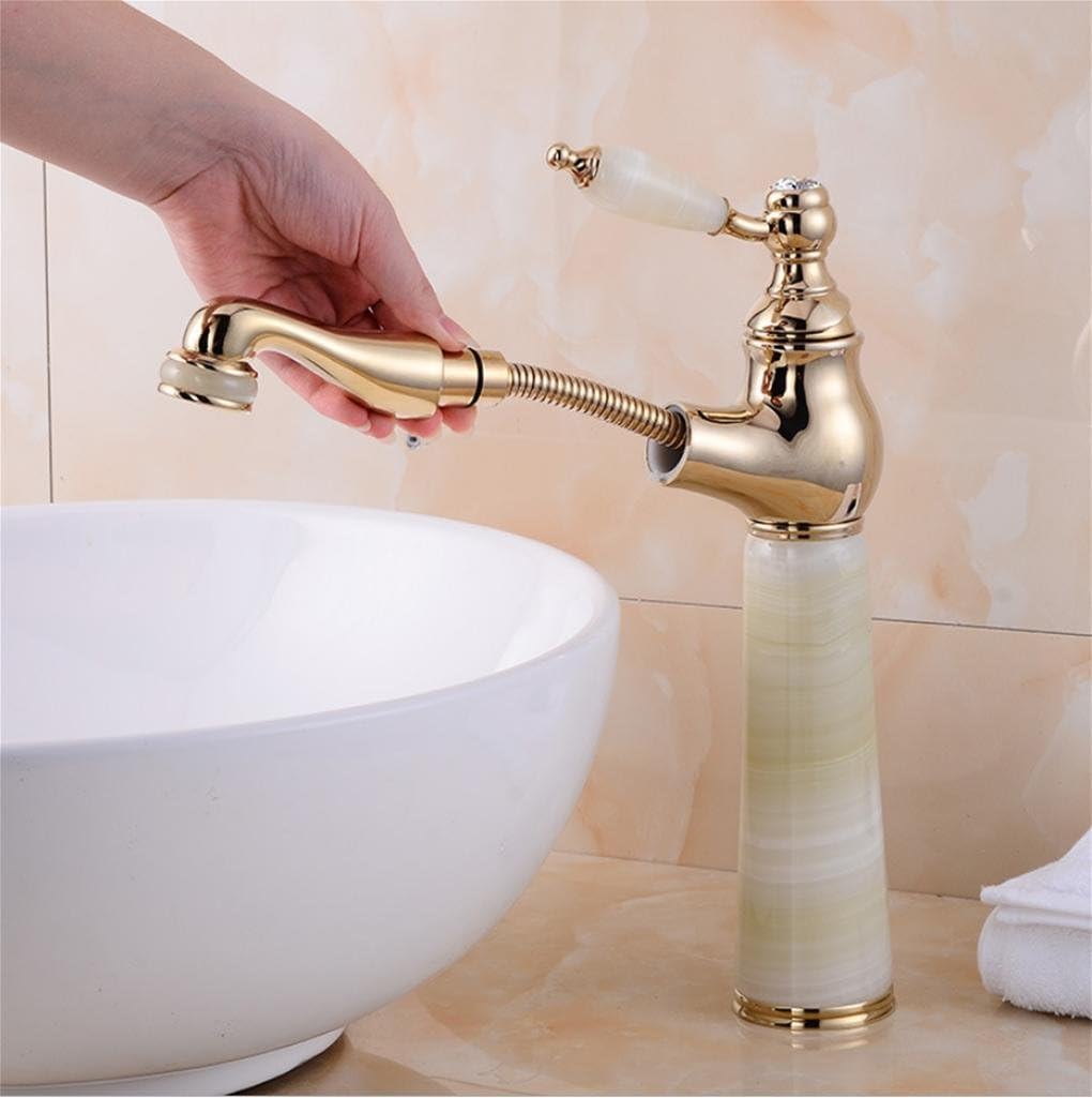 XIE High-grade kitchen faucet White jade copper faucet wrench mixer tap