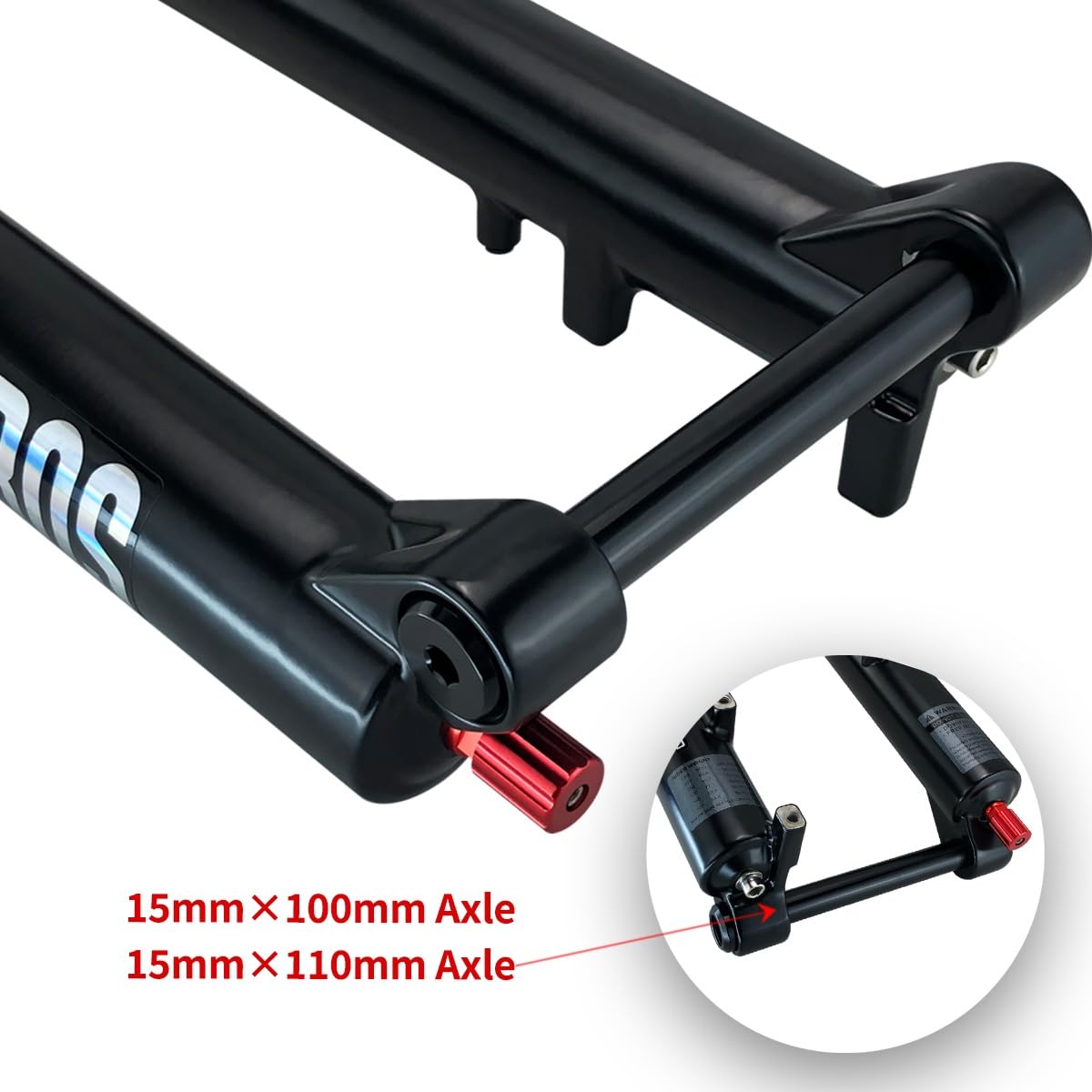 66.0 cm/69.8 cm/73.7 cm rower górski zawieszenie pneumatyczne widelec 1-1/8 prosta kierownica 15 x 110 mm oś przelotowa 180 mm podróż zjazd do MTB AM FR DH regulacja odbicia